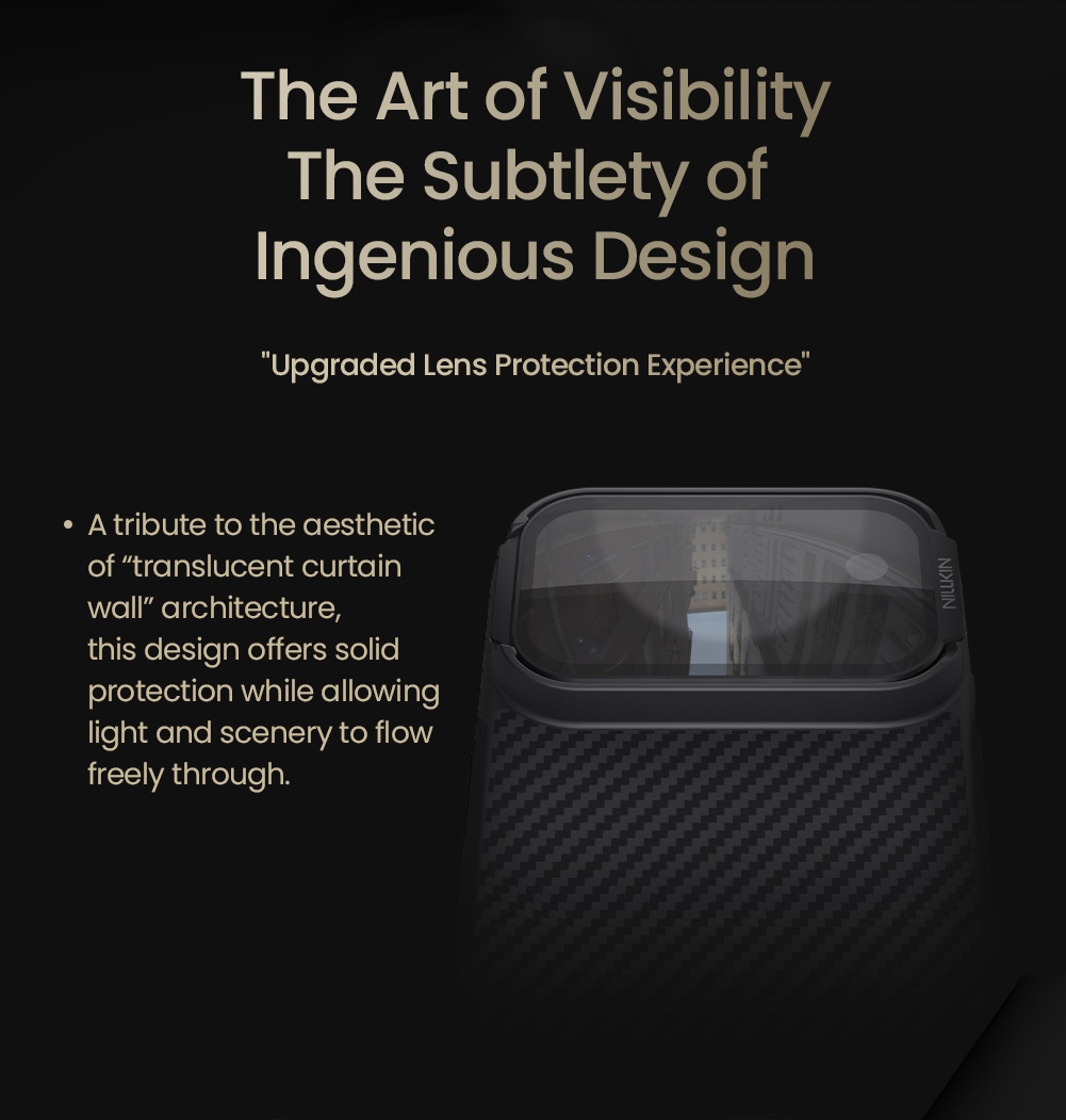 Nillkin CarboProp Aramid Magnetic Zadní Kryt pro Apple iPhone 17 Pro Black