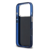 Guess IML 4G Script Metal Logo Zadní Kryt pro iPhone 17 Pro Max Blue