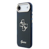 Guess IML 4G Script Metal Logo Zadní Kryt pro iPhone Air Blue