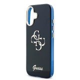 Guess IML 4G Script Metal Logo Zadní Kryt pro iPhone 17 Blue