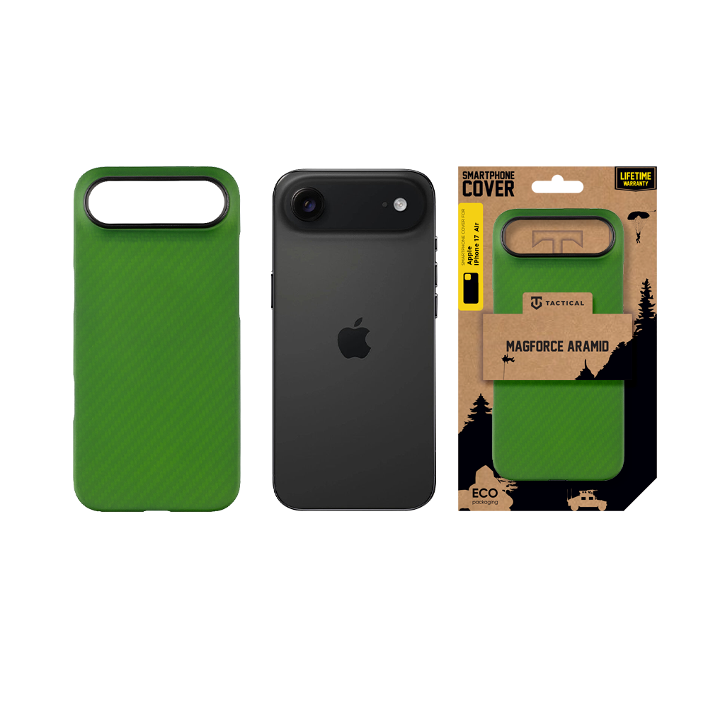 Tactical MagForce Aramid Kryt pro Apple iPhone Air Green Toad