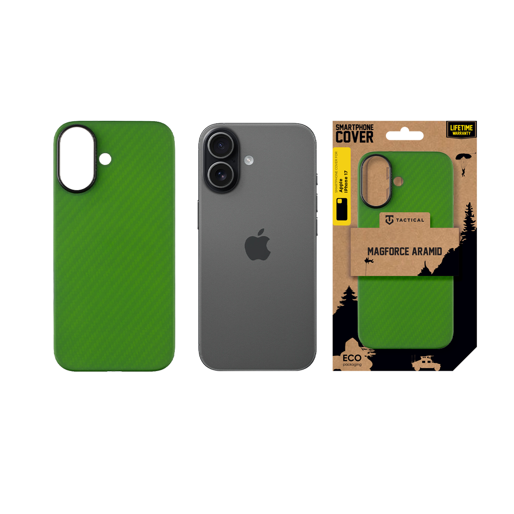 Tactical MagForce Aramid Kryt pro Apple iPhone 17 Green Toad