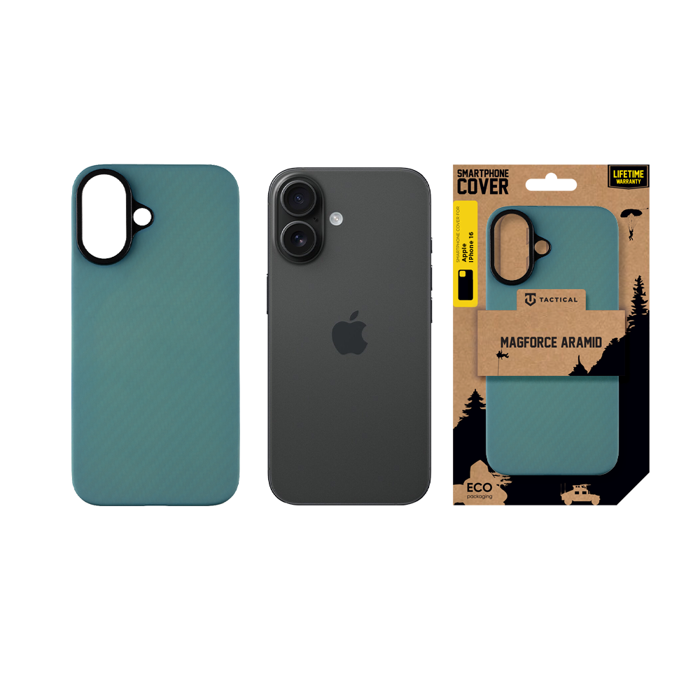 Tactical MagForce Aramid Kryt pro Apple iPhone 16 Blue Jay