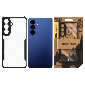 Zadný kryt Tactical Quantum Stealth pre Samsung Galaxy S26+, transparentná čierna