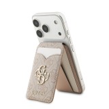 Guess PU 4G Mirror MagSafe Cardslot Peněženka se Stojanem Pink