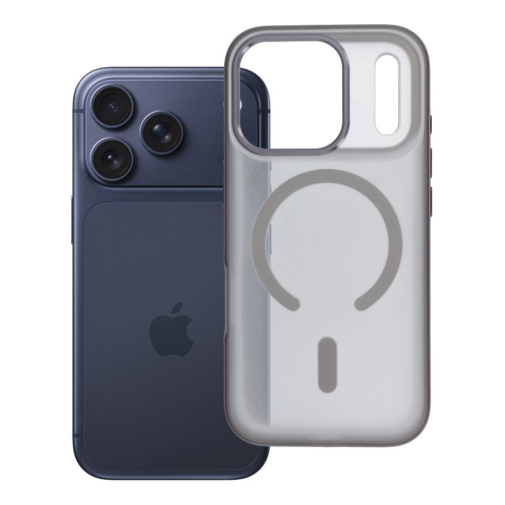 Zadní kryt FLEXLINE MAG COVER Case compatible with MagSafe pro Apple iPhone 17 Pro, šedá