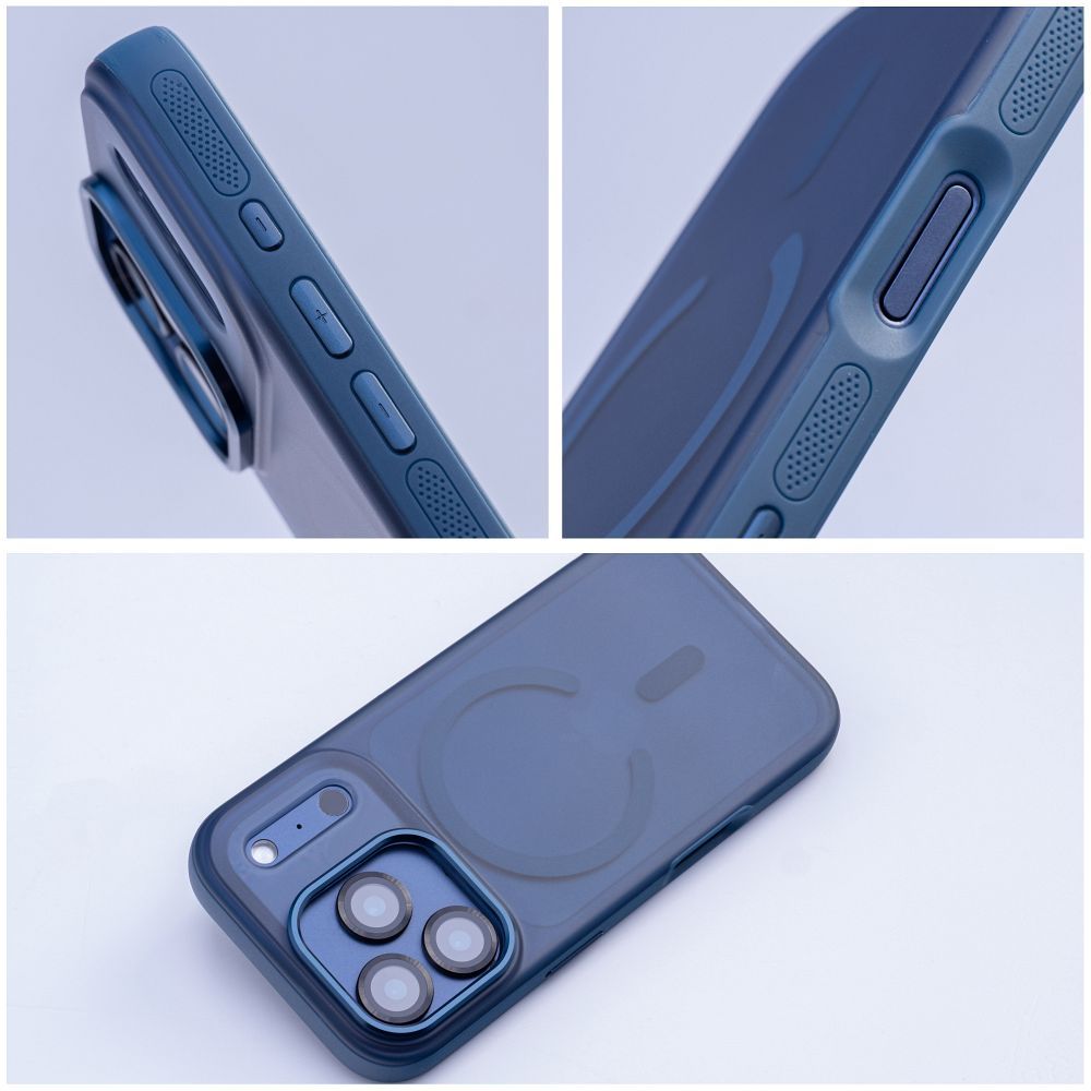 Zadní kryt FLEXLINE MAG COVER Case compatible with MagSafe pro Apple iPhone 17, tmavě modrá