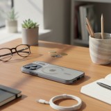 Zadní kryt FLEXLINE MAG COVER Case compatible with MagSafe pro Apple iPhone 16, šedá