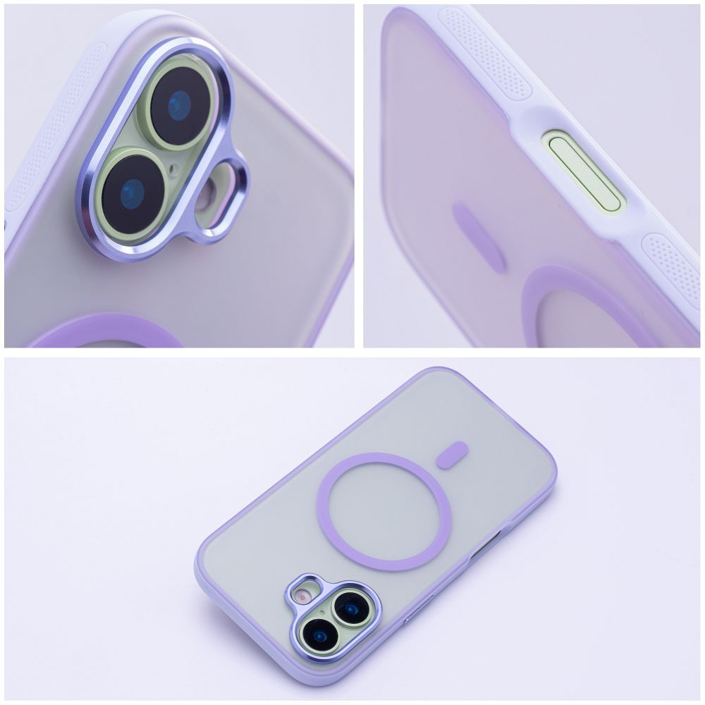 Zadní kryt FLEXLINE MAG COVER Case compatible with MagSafe pro Apple iPhone 17, fialová