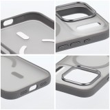 Zadní kryt FLEXLINE MAG COVER Case compatible with MagSafe pro Apple iPhone 16 Pro, šedá