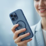 Zadní kryt FLEXLINE MAG COVER Case compatible with MagSafe pro Apple iPhone 16, tmavě modrá