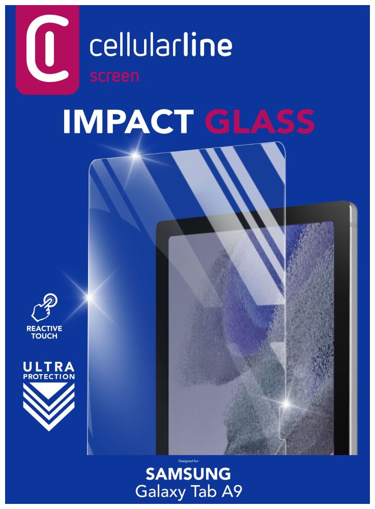 Ochranné tvrzené sklo Cellularline Glass pro Samsung Galaxy TAB A9 (2024)