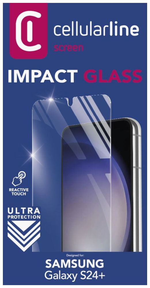 Ochranné tvrzené sklo Cellularline Glass pro Samsung S24+