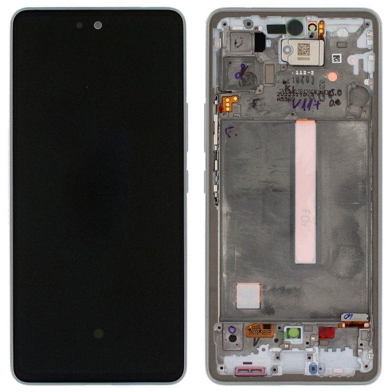 LCD display + dotyková deska + přední kryt pro Samsung Galaxy A53 5G, white