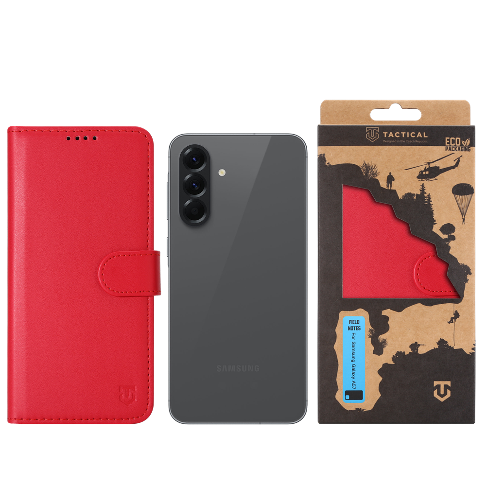 Tactical Field Notes pro Samsung Galaxy A57 Red