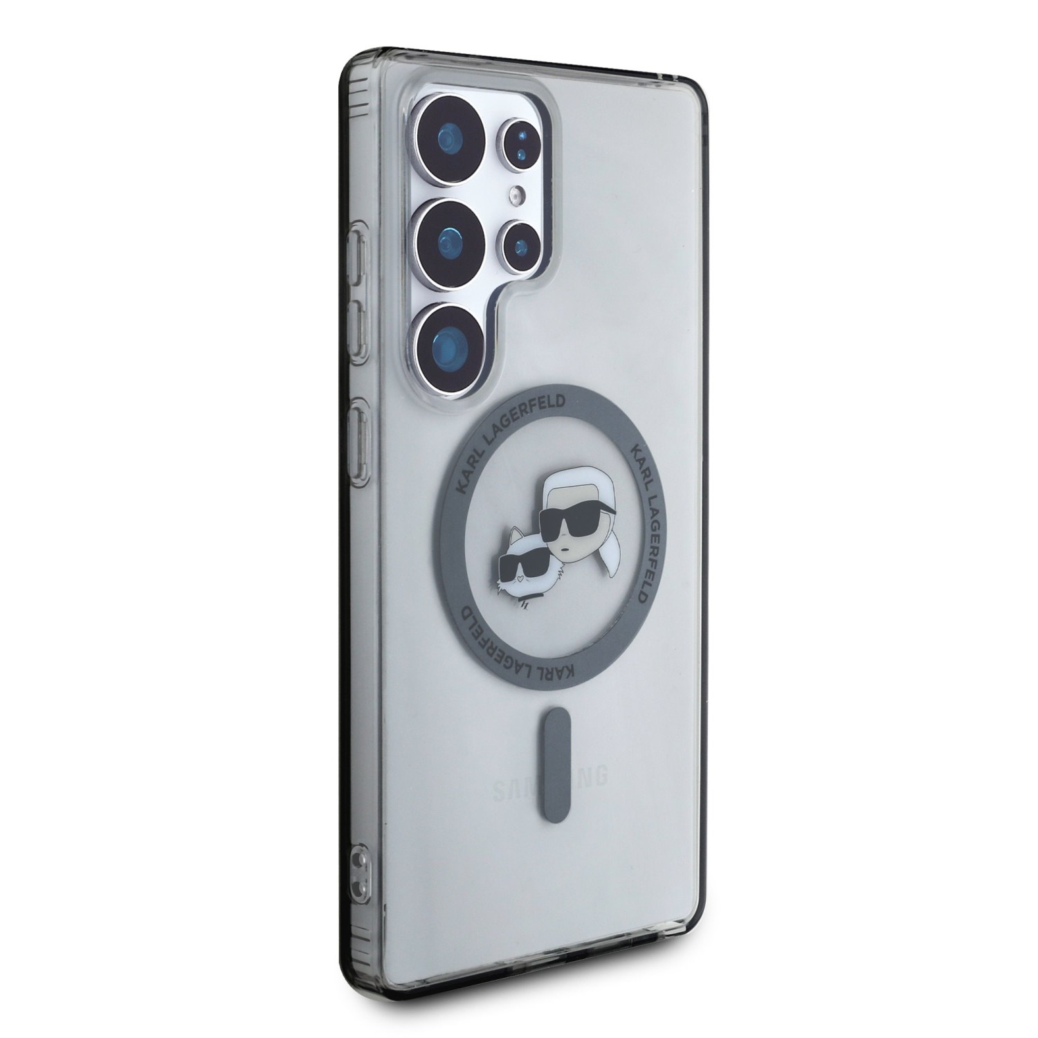 Karl Lagerfeld IML K&CH Heads MagSafe Zadní Kryt pro Samsung Galaxy S25 Ultra Black