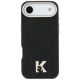KARL LAGERFELD case for IPHONE 17 Air compatible with MagSafe KLHMP17M5PGFKHGK (PU FW W/ KHead Logo) black
