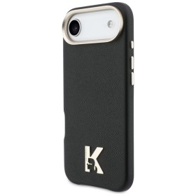 KARL LAGERFELD case for IPHONE 17 Air compatible with MagSafe KLHMP17M5PGFKHGK (PU FW W/ KHead Logo) black