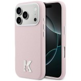 KARL LAGERFELD case for IPHONE 17 Pro Max compatible with MagSafe KLHMP17X5PGFKHGP (PU FW W/ KHead Logo) pink