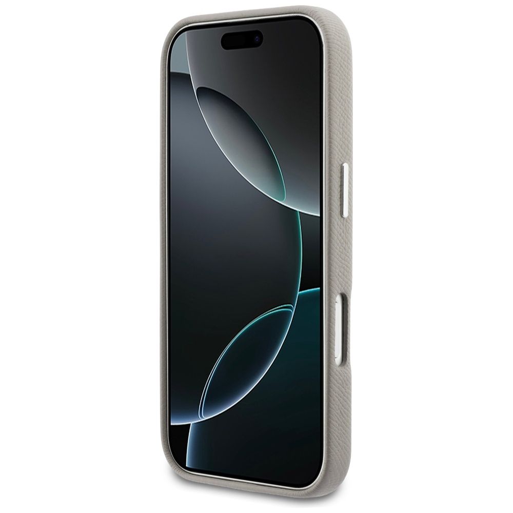 KARL LAGERFELD case for IPHONE 17 Pro compatible with MagSafe KLHMP17L5PGFKHGG (PU FW W/ KHead Logo) gray