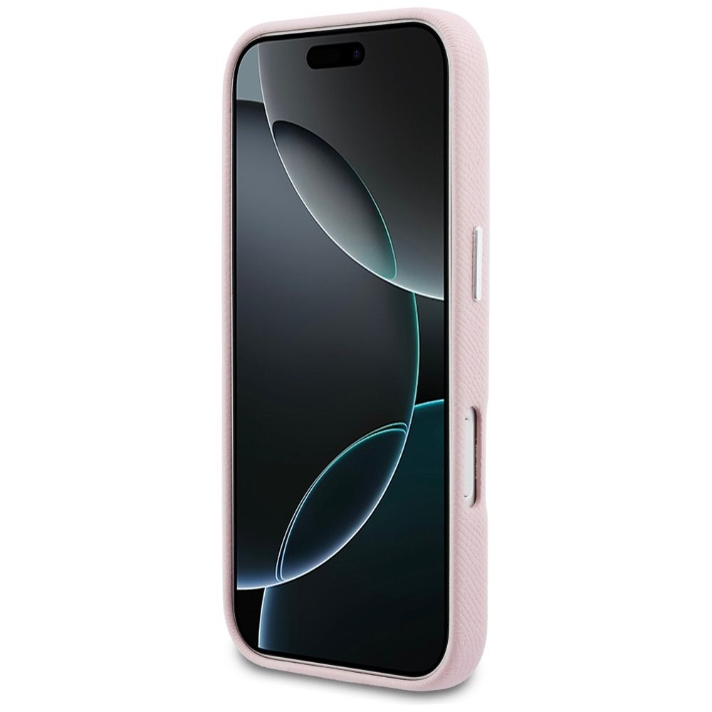 KARL LAGERFELD case for IPHONE 17 Pro compatible with MagSafe KLHMP17L5PGFKHGP (PU FW W/ KHead Logo) pink