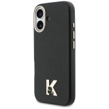 KARL LAGERFELD case for IPHONE 17 compatible with MagSafe KLHMP17S5PGFKHGK (PU FW W/ KHead Logo) black