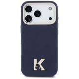 KARL LAGERFELD case for IPHONE 17 Pro compatible with MagSafe KLHMP17L5PGFKHGB (PU FW W/ KHead Logo) blue