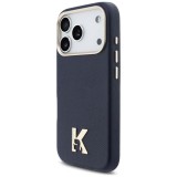 KARL LAGERFELD case for IPHONE 17 Pro Max compatible with MagSafe KLHMP17X5PGFKHGB (PU FW W/ KHead Logo) blue
