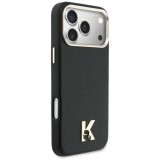 KARL LAGERFELD case for IPHONE 17 Pro Max compatible with MagSafe KLHMP17X5PGFKHGK (PU FW W/ KHead Logo) black