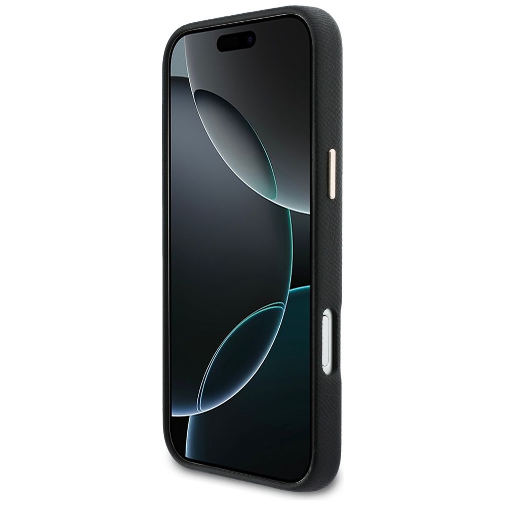 KARL LAGERFELD case for IPHONE 17 Pro Max compatible with MagSafe KLHMP17X5PGFKHGK (PU FW W/ KHead Logo) black