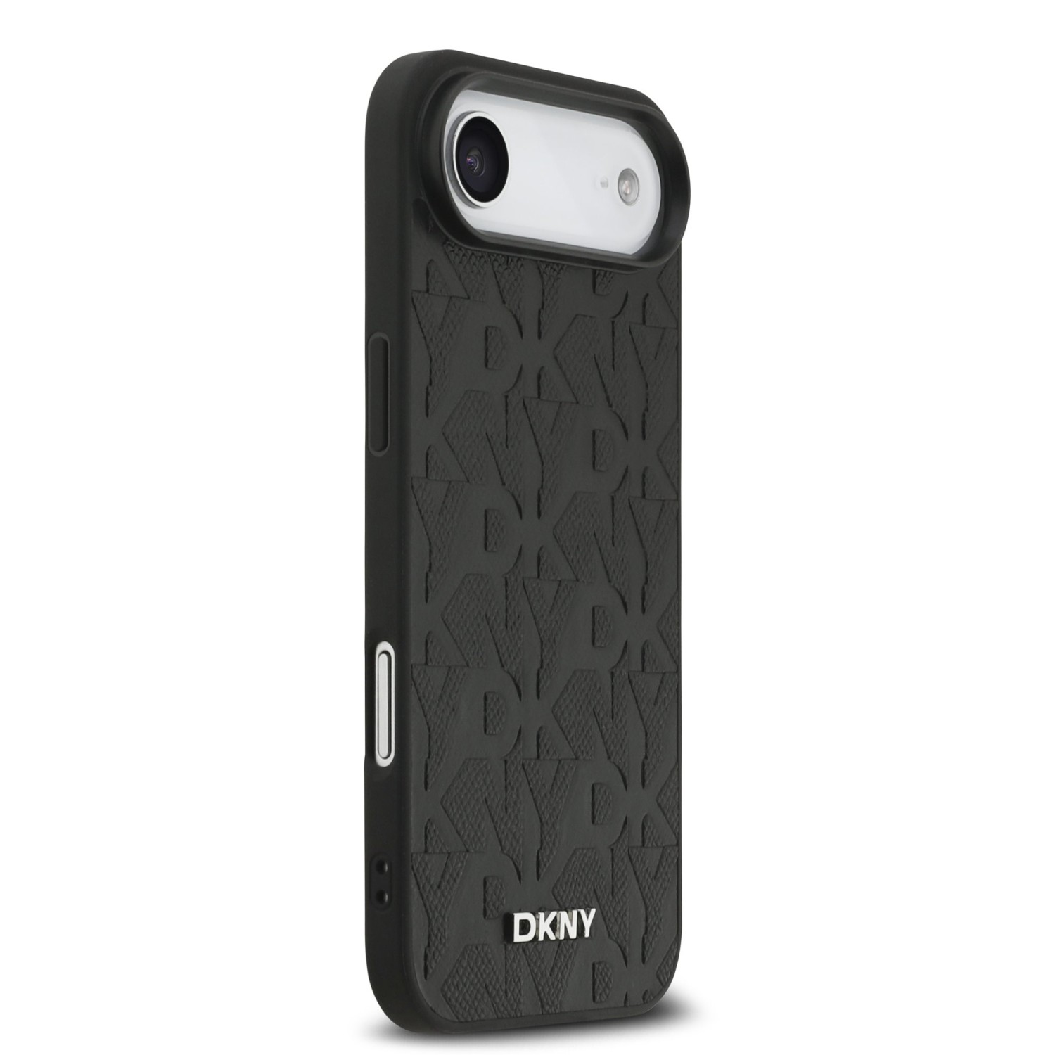 DKNY PU Leather Grid Pattern Magsafe Zadní Kryt pro iPhone Air Black