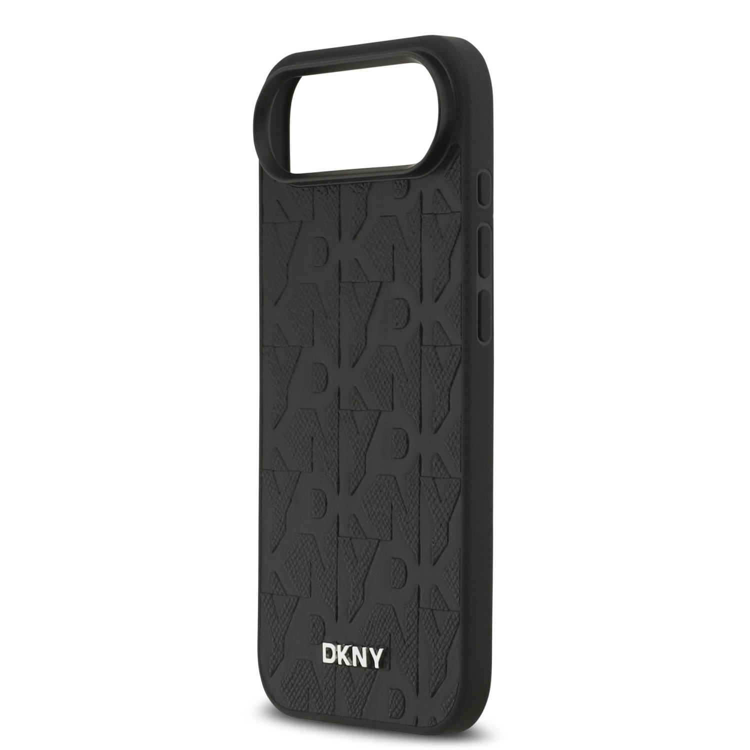 DKNY PU Leather Grid Pattern Magsafe Zadní Kryt pro iPhone Air Black