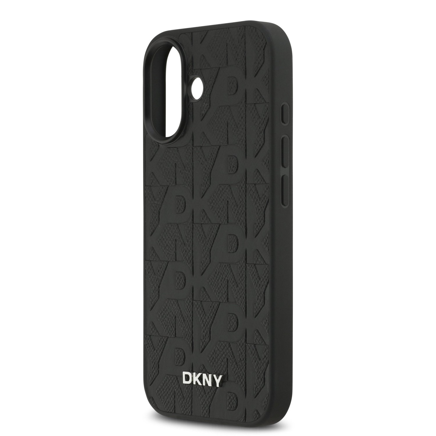 DKNY PU Leather Grid Pattern Magsafe Zadní Kryt pro iPhone 17 Black
