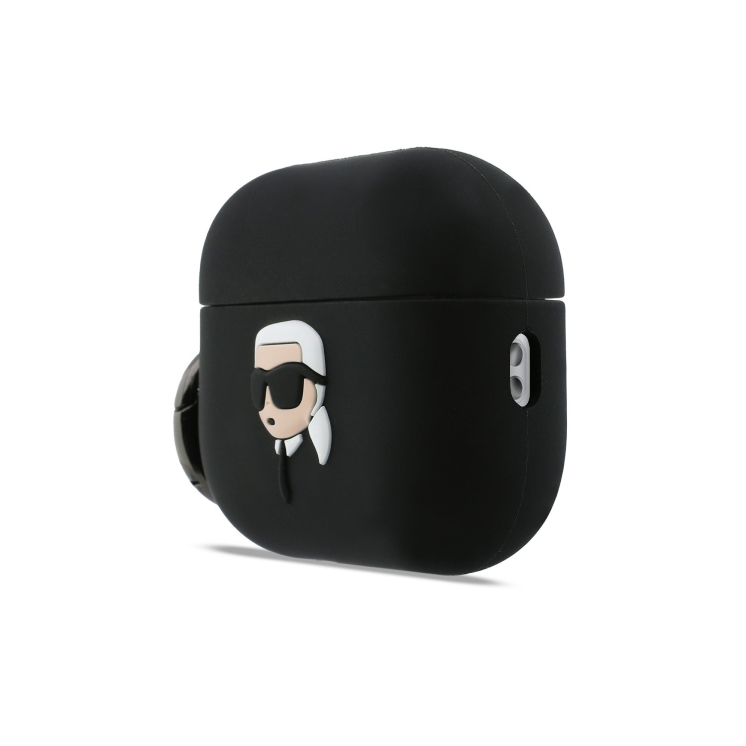 Karl Lagerfeld 3D Logo NFT Karl Head Silikonové Pouzdro pro AirPods Pro 3 Black
