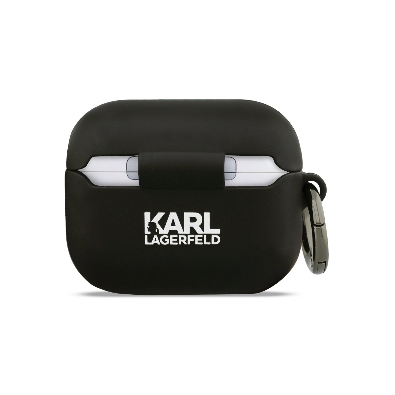 Karl Lagerfeld 3D Logo NFT Karl Head Silikonové Pouzdro pro AirPods Pro 3 Black
