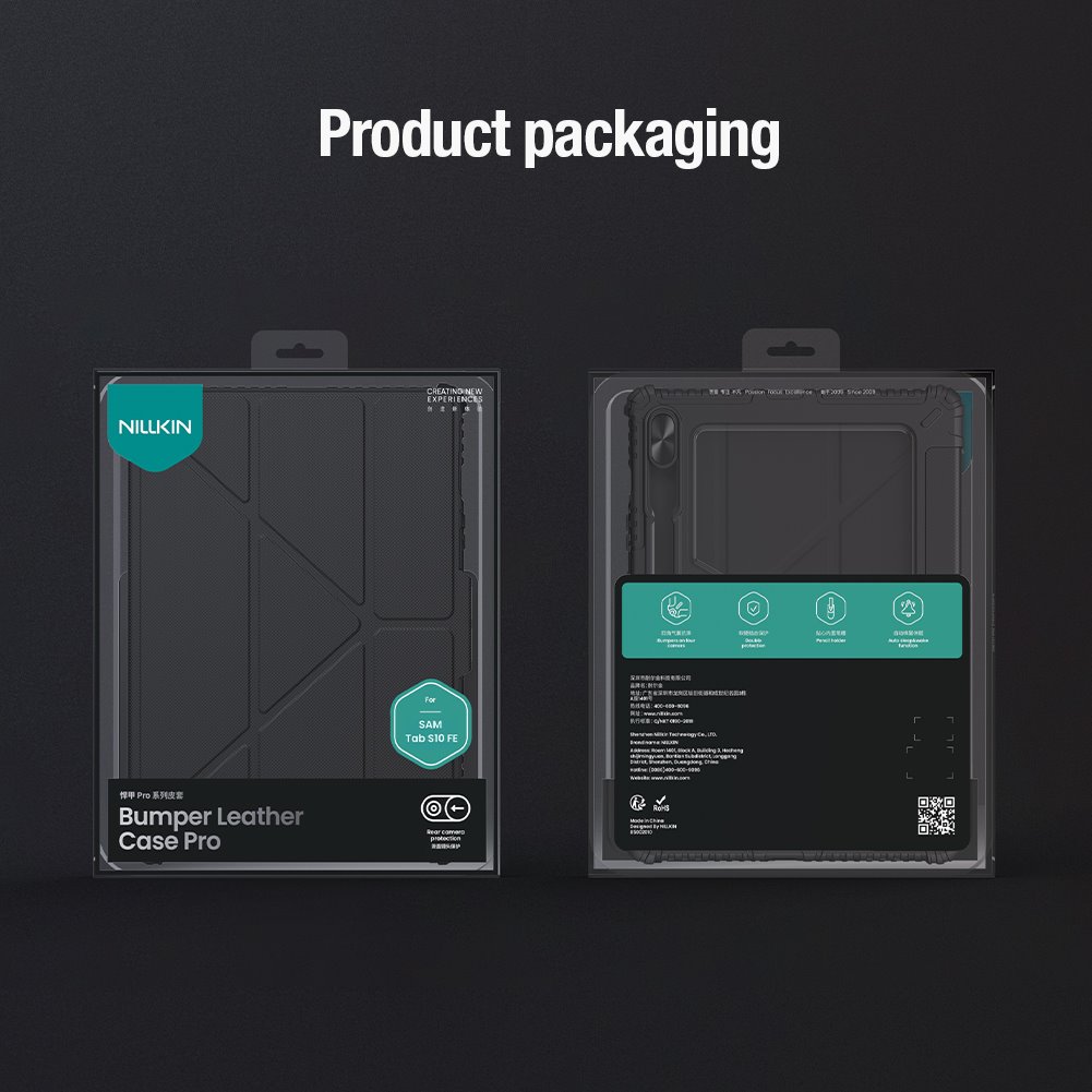 Nillkin Bumper PRO Protective Stand Case Multi-angle pro Samsung Galaxy Tab S9/S10 FE Black