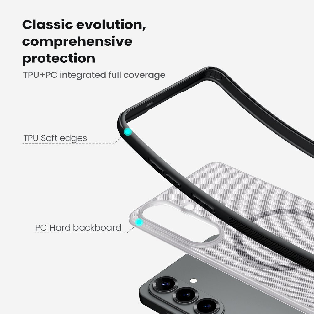 Nillkin Super Frosted PRO Magnetic Zadní Kryt pro Samsung Galaxy S26+ Transparent Black