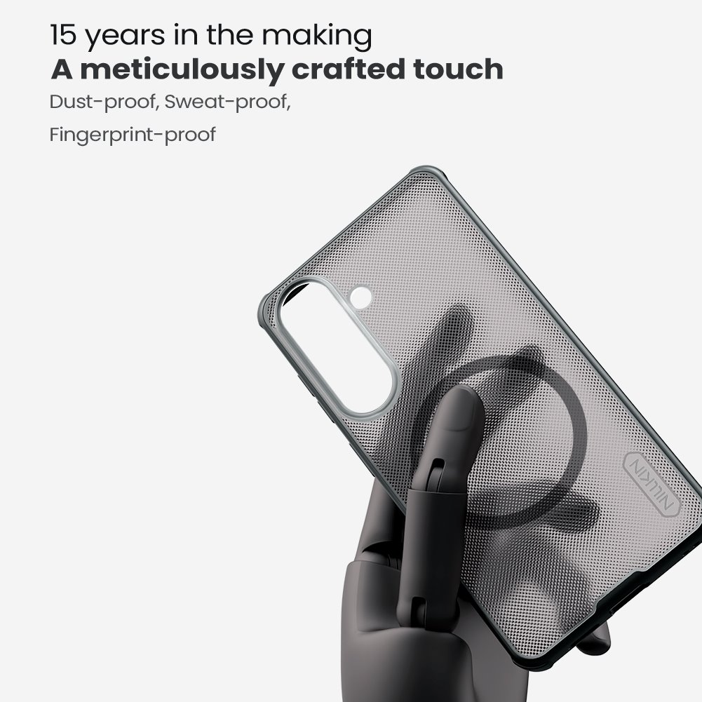 Nillkin Super Frosted PRO Magnetic Zadní Kryt pro Samsung Galaxy S26 Transparent Black