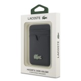 Lacoste PU Iconic Petit Pique MagSafe Peněženka Navy