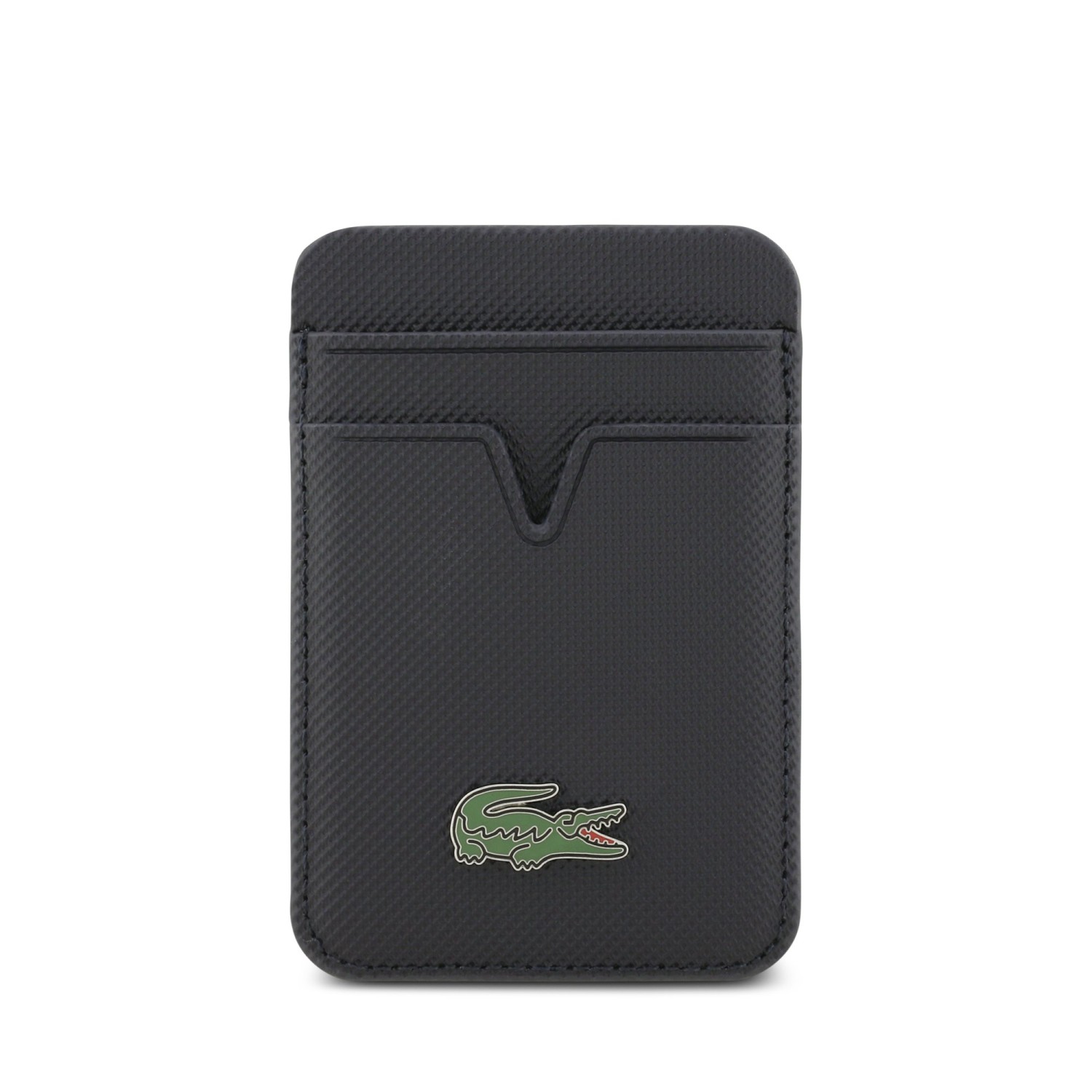 Lacoste PU Iconic Petit Pique MagSafe Peněženka Navy