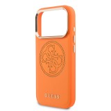 Guess PU Perforated 4G Zadní Kryt pro iPhone 17 Pro Max Orange
