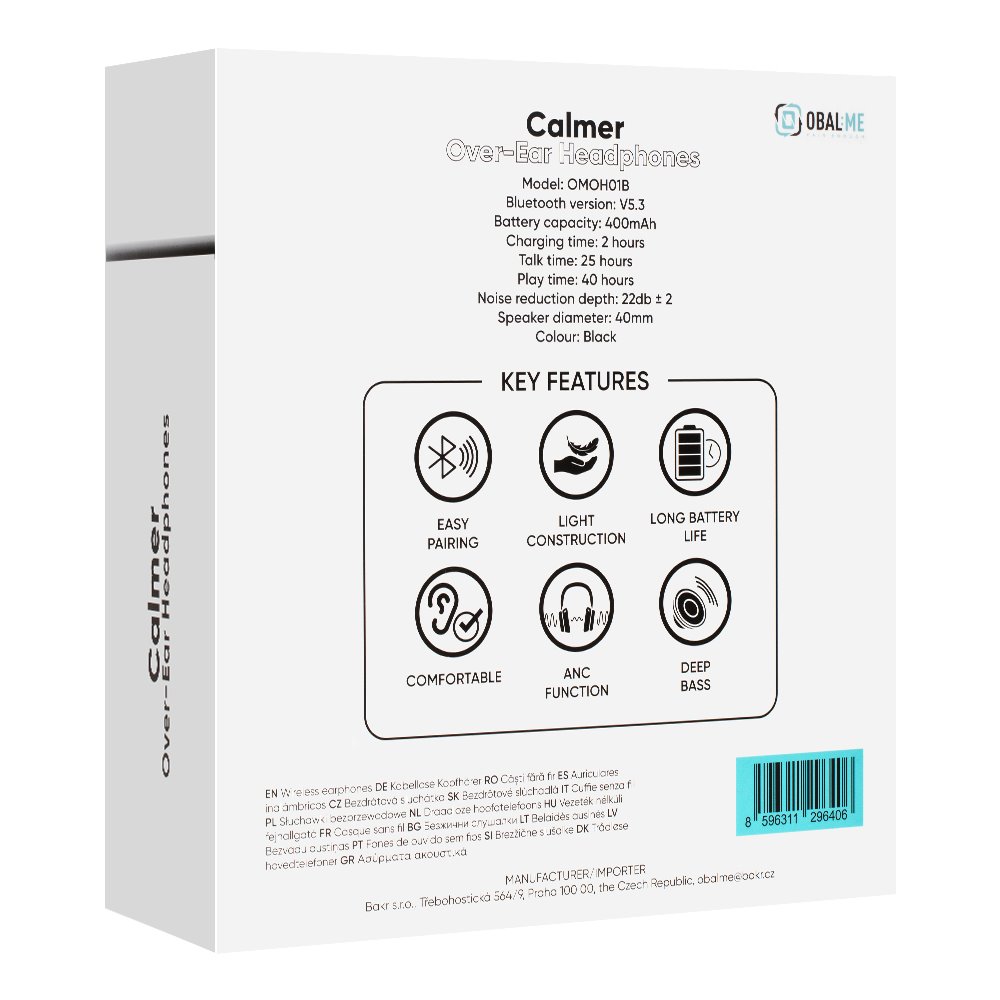 OBAL:ME Calmer ANC černá