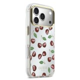 Guess PC/TPU Mirror Glitter Cherry MagSafe Zadní Kryt pro iPhone 17 Pro
