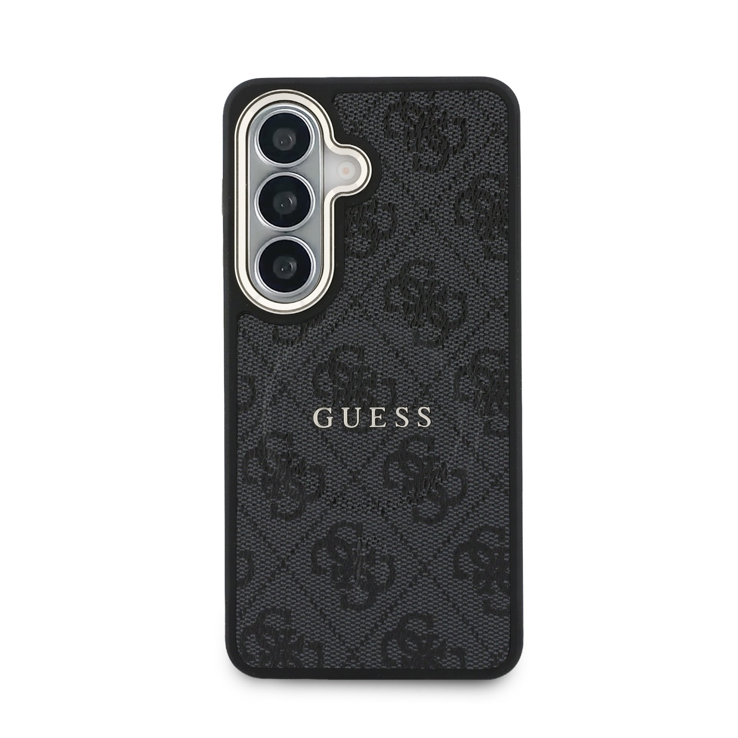 Guess PU Leather 4G Gold Frame Magnetic Zadní Kryt pro Samsung Galaxy S26 Black