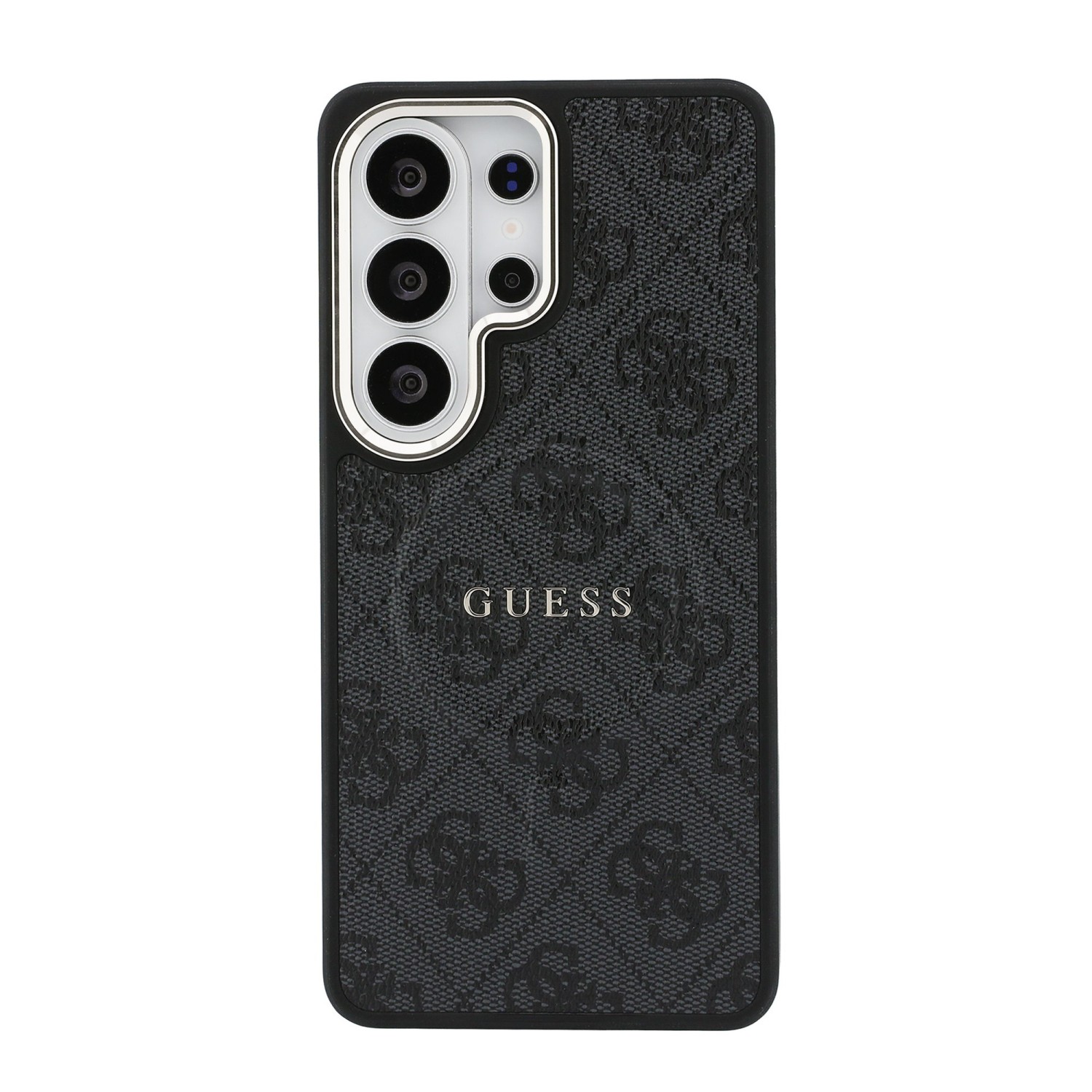 Guess PU Leather 4G Gold Frame Magnetic Zadní Kryt pro Samsung Galaxy S26 Ultra Black