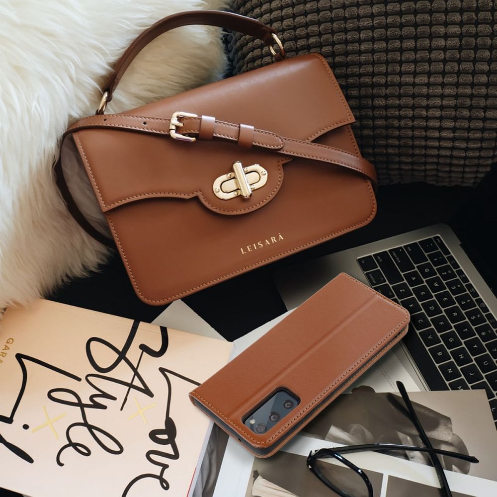 SMART PRO Book leather case for XIAOMI Redmi Note 15 PRO PLUS 5G brown