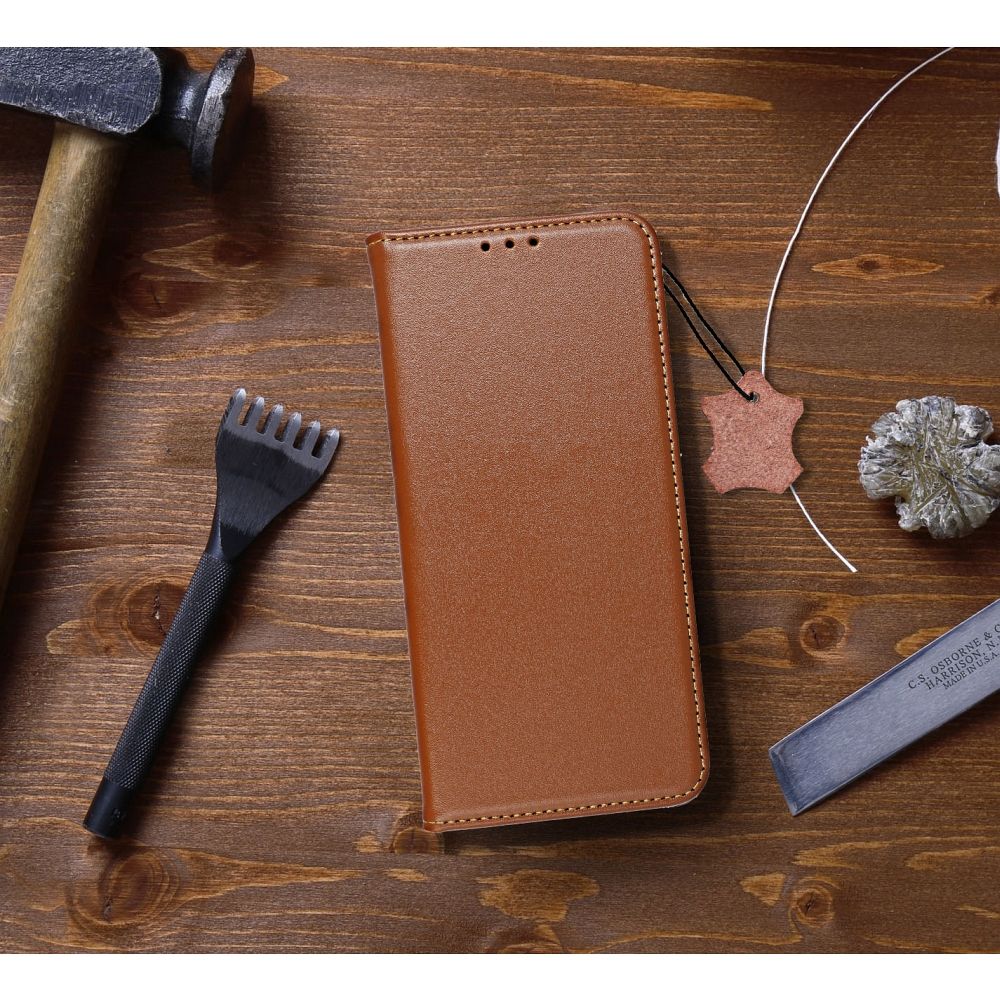 SMART PRO Book leather case for XIAOMI Redmi Note 15 PRO PLUS 5G brown