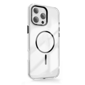 Zadný kryt Clear Thin Mag pre Apple iPhone 16, čierna