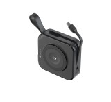 SWISSTEN  POWER BANK ALL-IN-ONE PRO S VÝMĚNNÝMI VIDLICEMI (USA, EU, UK) 10000 mAh 20W ČERNÁ