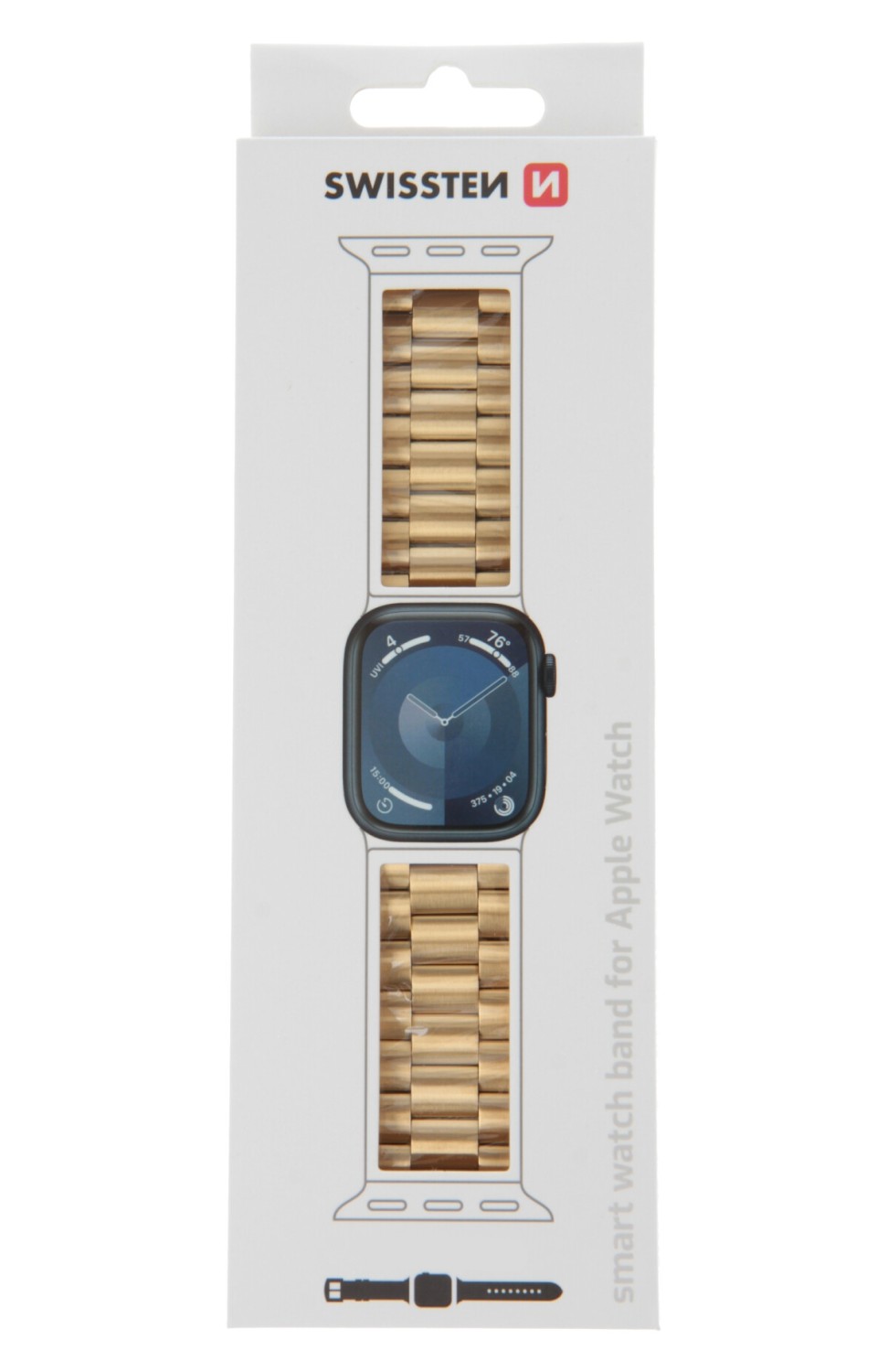 Swissten řemínek pro Apple Watch kovový 38 / 40 / 41, zlatá